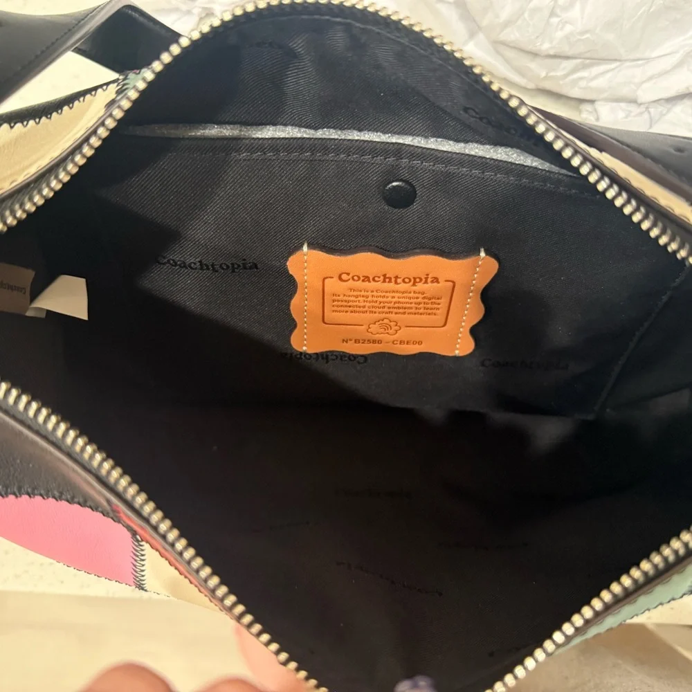 Coachtopia Alter/Ego Shoulder Bag In Checkerboard Upcrafted Leather - Picture 6 of 7